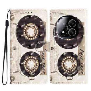 For Redmi Note 14 Pro+ 5G 3D Pattern Leather Phone Case(Tape)