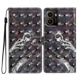 For HMD Pulse+ 3D Pattern Leather Phone Case(Skull)