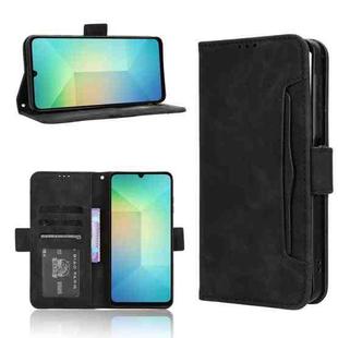 For Samsung Galaxy A06 5G Skin Feel Calf Texture Card Slots Leather Phone Case(Black)