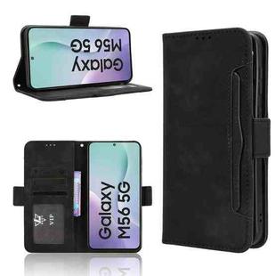 For Samsung Galaxy M56 5G Skin Feel Calf Texture Card Slots Leather Phone Case(Black)