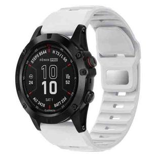 For Garmin Fenix 7X / 7X Pro Rough Style Silicone Quick Release Watch Band(White)