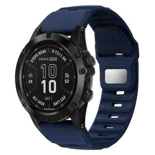 For Garmin Fenix 7X / 7X Pro Rough Style Silicone Quick Release Watch Band(Dark Blue)