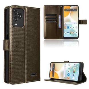 For BLU View 5 Pro Diamond Texture Leather Phone Case(Brown)