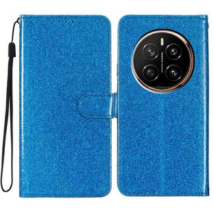 For Honor Magic7 Pro Glitter Powder Flip Leather Phone Case(Blue)