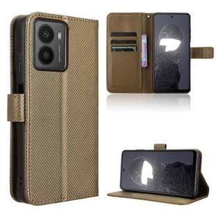 For HMD Fusion 5G Diamond Texture Leather Phone Case(Brown)