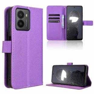 For HMD Fusion 5G Diamond Texture Leather Phone Case(Purple)