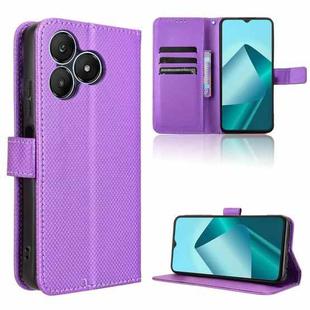 For Wiko T20 Diamond Texture Leather Phone Case(Purple)