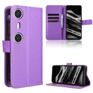 For XReal Beam Pro Diamond Texture Leather Phone Case(Purple)