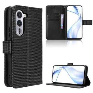 For Fujitsu Arrows Alpha F-51F Diamond Texture Leather Phone Case(Black)