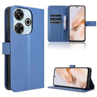 For Redmi 13 4G / Note 13R 5G Diamond Texture Leather Phone Case(Blue)