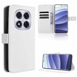 For Redmi Note 14 Pro+ 5G Diamond Texture Leather Phone Case(White)