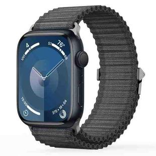 For Apple Watch Series 9 41mm DUX DUCIS YC Series Ocean Nylon Watch Band(Dark Grey)