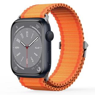 For Apple Watch Series 8 45mm DUX DUCIS YC Series Ocean Nylon Watch Band(Orange)