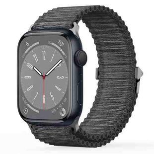 For Apple Watch Series 8 45mm DUX DUCIS YC Series Ocean Nylon Watch Band(Dark Grey)