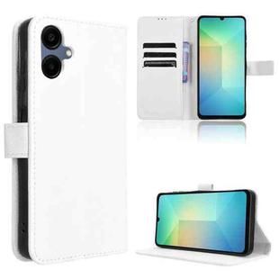 For Samsung Galaxy A06 5G Diamond Texture Leather Phone Case(White)