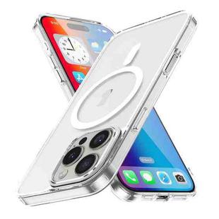 For iPhone 16 Pro Ice Color Magnetic Series Magsafe Magnetic PC Hybrid TPU Phone Case(Transparent)