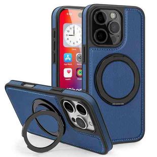 For iPhone 16 Pro Yashi 360 Degree Rotating MagSafe Holder Phone Case(Blue)