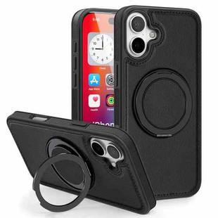 For iPhone 16 Plus Yashi 360 Degree Rotating MagSafe Holder Phone Case(Black)