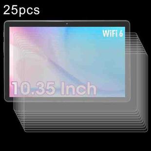 For CWOWDEFU Tablet 10.35 25pcs 9H 0.3mm Explosion-proof Tempered Glass Film