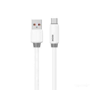 WK WDC-27a Elastic Genuine Silicone 1m 66W USB to Type-C Fast Charging Data Cable(White)