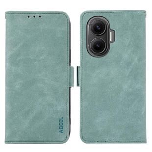 For Redmi Turbo 4 Pro ABEEL Frosted Magnetic RFID Leather Phone Case(Cyan)