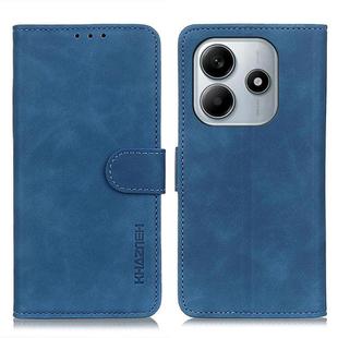 For Redmi Note 14 4G 164.84mm KHAZNEH Retro Texture Flip Leather Phone Case(Blue)