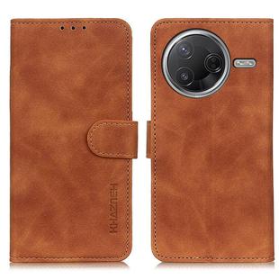 For Redmi K80 / K80 Pro KHAZNEH Retro Texture Flip Leather Phone Case(Brown)