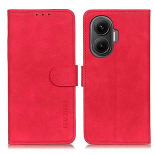 For Redmi Turbo 4 Pro KHAZNEH Retro Texture Flip Leather Phone Case(Red)