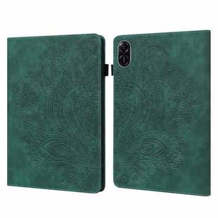 For Honor Pad X9 Peacock Embossed Pattern Leather Tablet Case(Green)