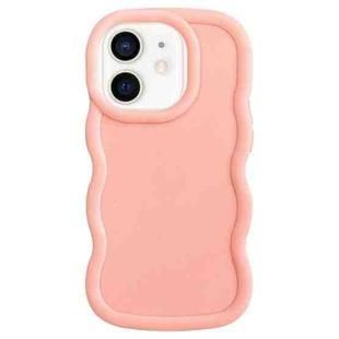 For iPhone 11 Big Wave Puff Shape TPU Phone Case(Pink)
