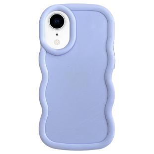 For iPhone XR Big Wave Puff Shape TPU Phone Case(Blue)