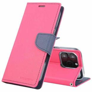 For iPhone 16 Pro GOOSPERY FANCY DIARY Cross Texture Leather Phone Case(Rose Red)