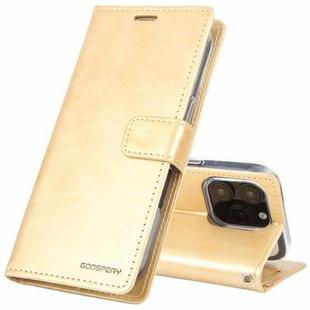 For iPhone 16 Pro GOOSPERY BLUE MOON Crazy Horse Texture Leather Phone Case(Gold)