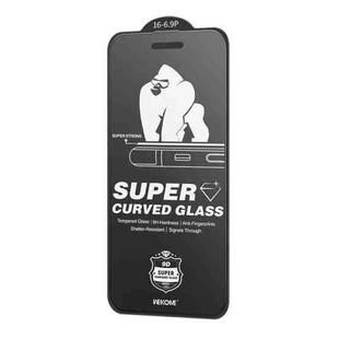 For iPhone 16 Pro Max WK WTP-094 King Kong 6D Curved Frosted Tempered Glass Film