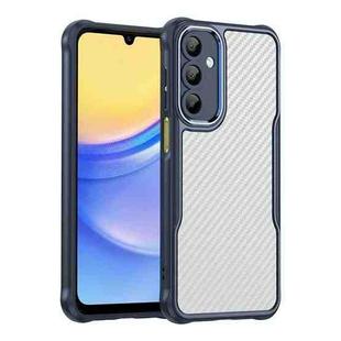 For Samsung Galaxy A16 5G Carbon Fiber Texture Translucent Phone Case(Blue)
