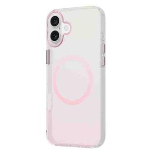 For iPhone 16 TGVIS Grace Series MagSafe Magnetic Phone Case(Pink)