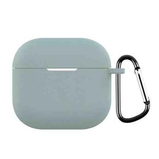 For AirPods 4 Silicone Earphone Protective Case with Hook(Azure)