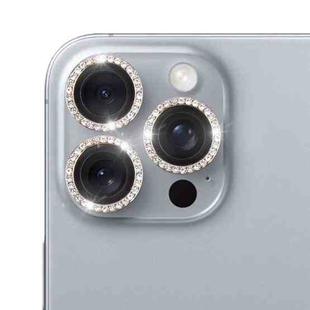 For iPhone 16 Pro / 16 Pro Max 9H Point Drill Camera Lens Protector Ring(Black)