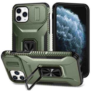 For iPhone 11 Pro Sliding Camshield Holder Phone Case(Alpine Green)