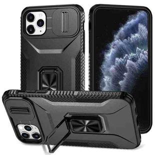 For iPhone 11 Pro Max Sliding Camshield Holder Phone Case(Black)