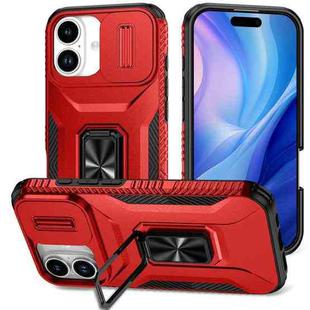 For iPhone 17 Sliding Camshield Holder Phone Case(Red)