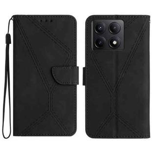 For Xiaomi 14T 5G Global Stitching Embossed Leather Phone Case(Black)