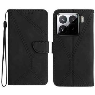 For Xiaomi 15 Stitching Embossed Leather Phone Case(Black)