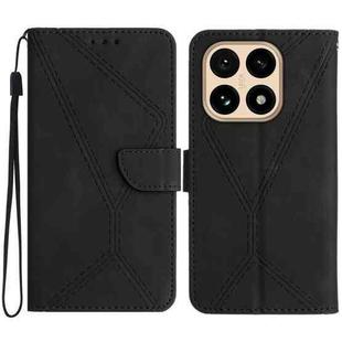For Xiaomi 15T Stitching Embossed Leather Phone Case(Black)