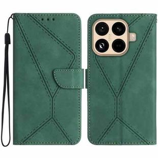 For Xiaomi 15T Pro Stitching Embossed Leather Phone Case(Green)