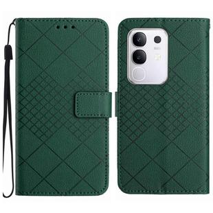 For Xiaomi 15 Ultra Rhombic Grid Texture Leather Phone Case(Green)