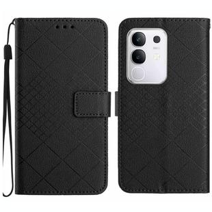 For Xiaomi 15 Ultra Rhombic Grid Texture Leather Phone Case(Black)