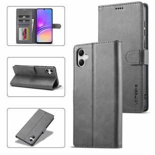 For Samsung Galaxy A06 4G LC.IMEEKE Calf Texture Leather Phone Case(Grey)