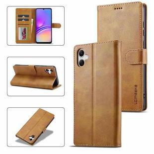 For Samsung Galaxy A06 4G LC.IMEEKE Calf Texture Leather Phone Case(Brown)