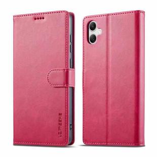 For Samsung Galaxy A07 4G LC.IMEEKE Calf Texture Leather Phone Case(Red)